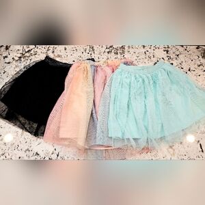 Multi-Color Tulle Skirt Set, Size 6/7